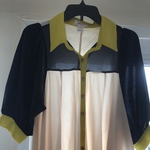 Freeway Color Block Shirt Size L